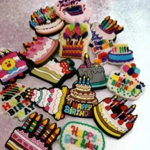 Birthday Croc Charms - Picture 1 of 2